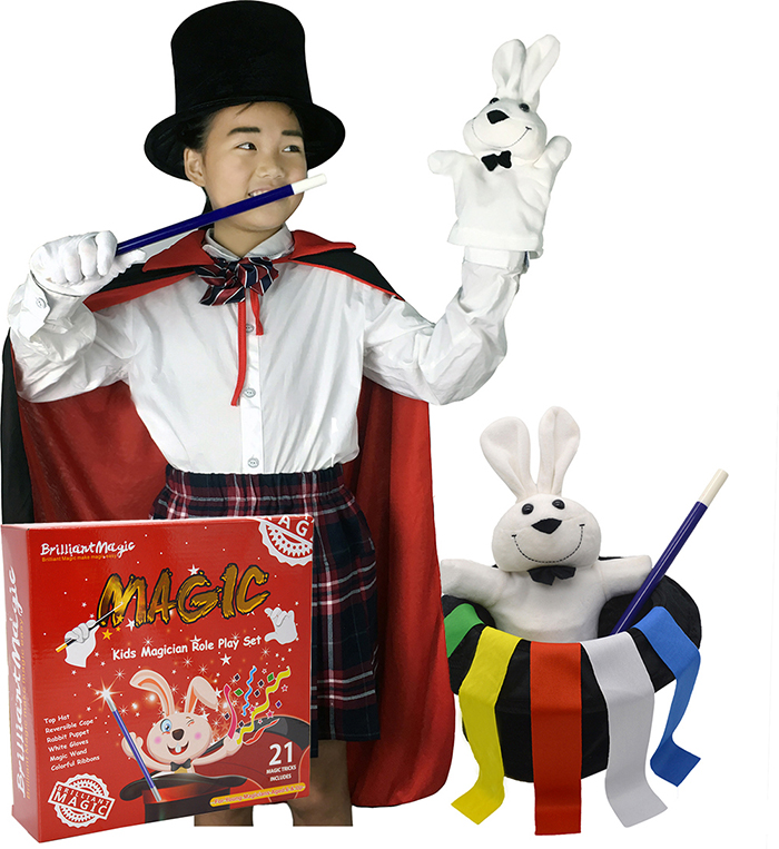 Click N' Play Magician Kit & Magic Set for Kids, Halloween Magic Trick  Games for Girls & Boys, Kids Magic Set, Over 150 Tricks, Includes Manual &  DVD