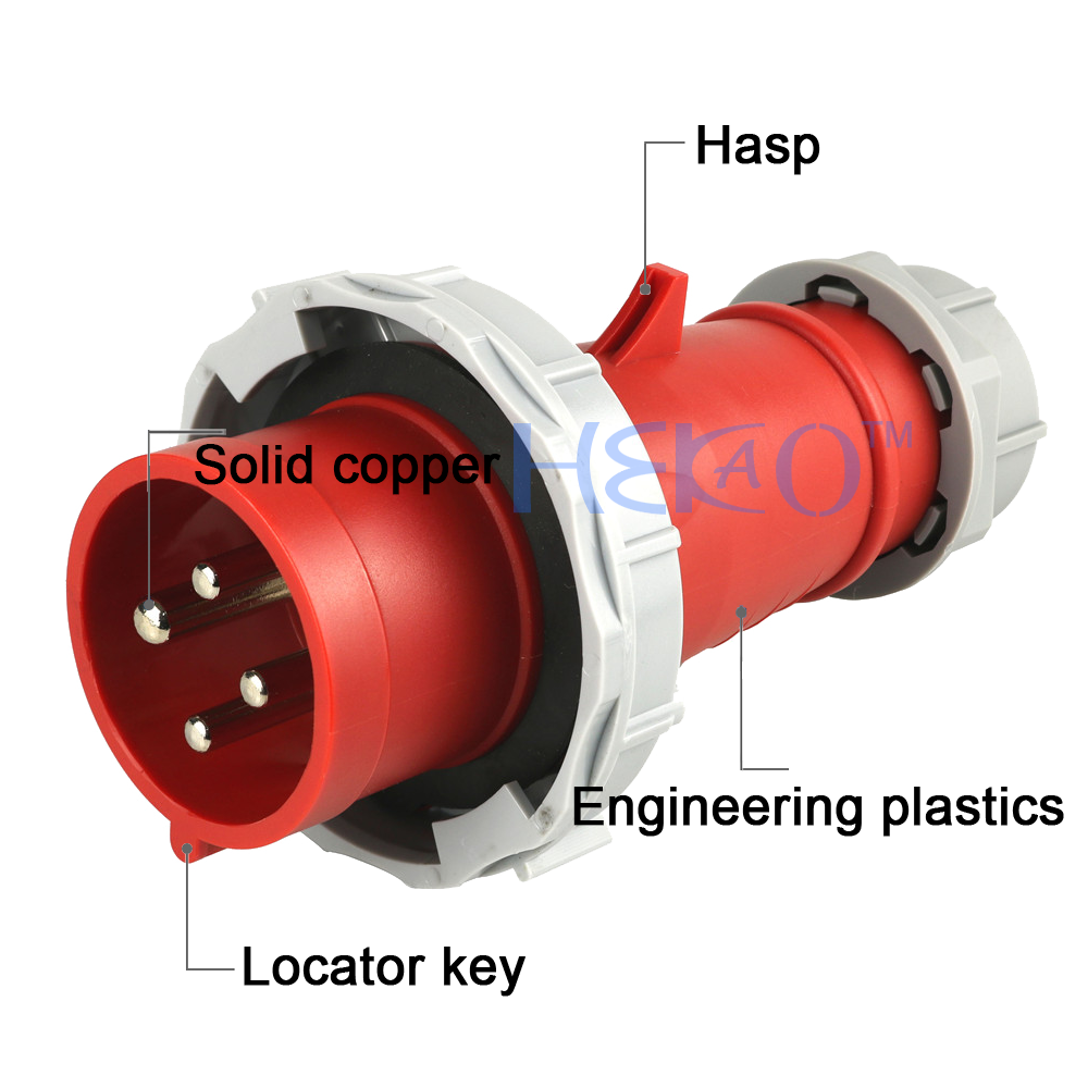 Buy Manufacturers Price 4pin Waterproof 32a Ip67 3p+e 3h Plug For ...