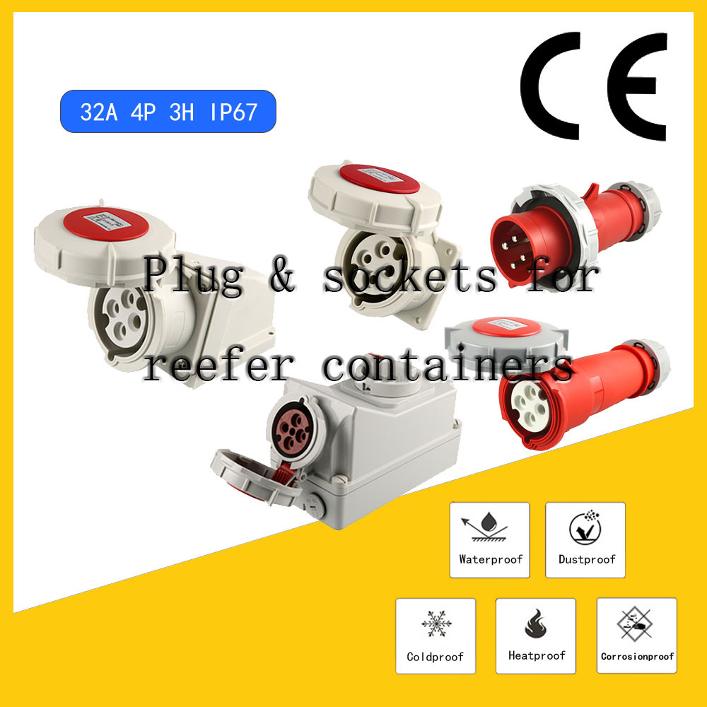 Buy Manufacturers Price 4pin Waterproof 32a Ip67 3p+e 3h Plugs ...