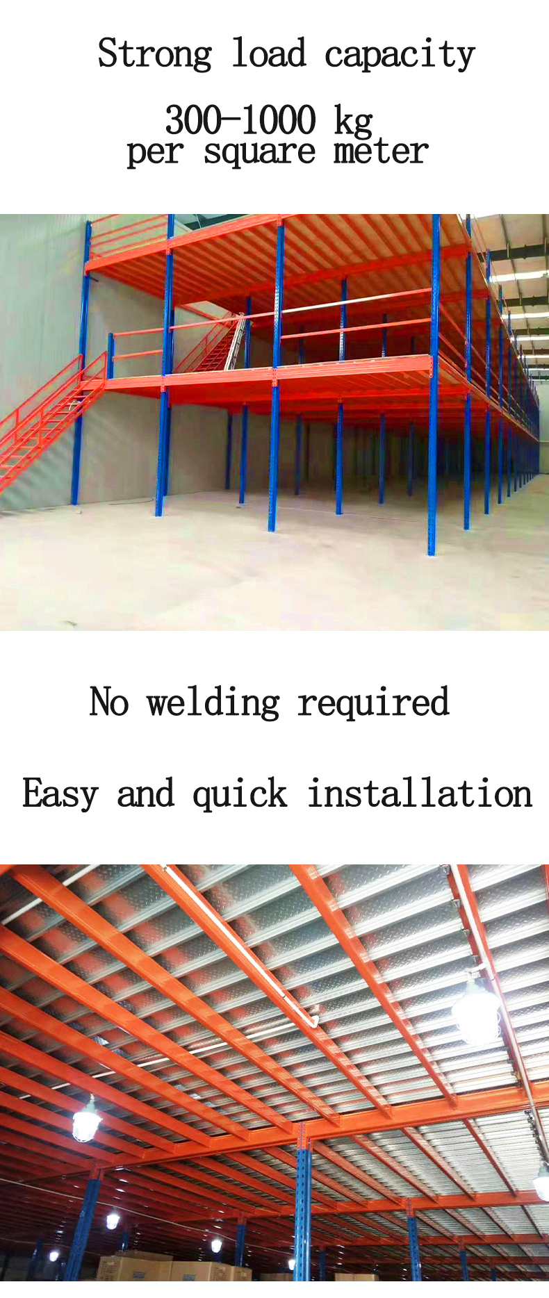 Buy Mezzanine Floor Attic Loft Warehouse Racking Pallet Shelf Shelves ...