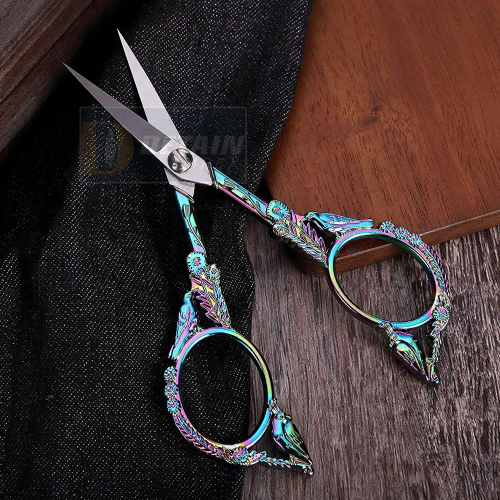 Buy Mini Portable Eyebrow Shear Peeling Embroidery Scissors Home Multi ...