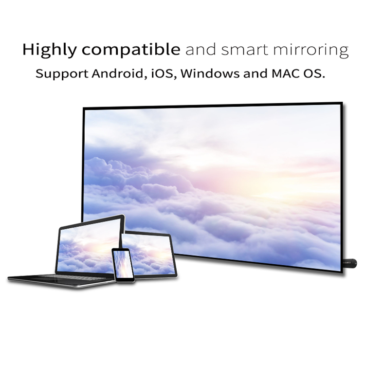 Buy Mirascreen Wireless Display Adapter Easy Sharing Tv Dongle 2.4g 5g ...