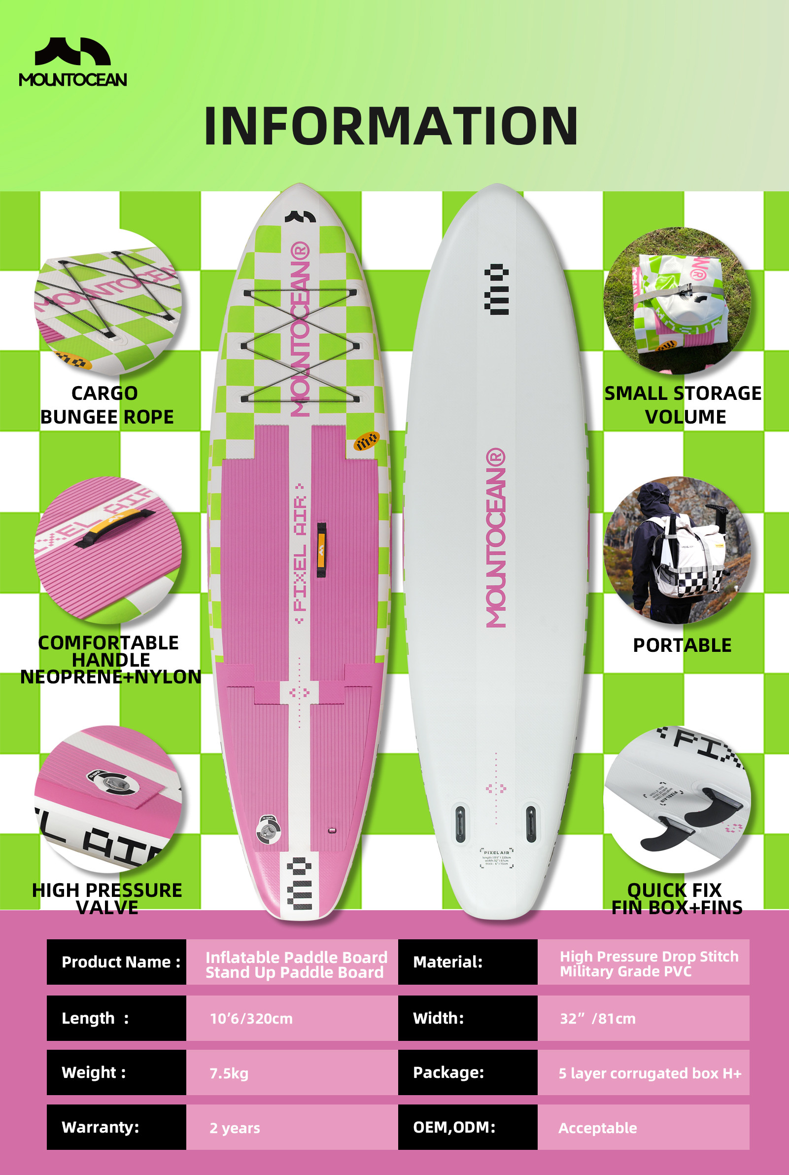 Isup Mount Buy Mountocean 2024 Lightweight Portable Isup Paddleboard Latest Design ...