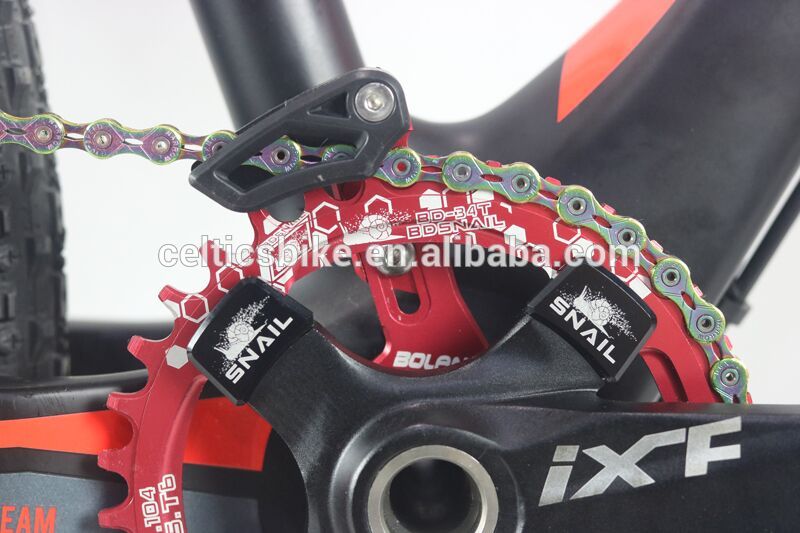 Red and store black bike chain