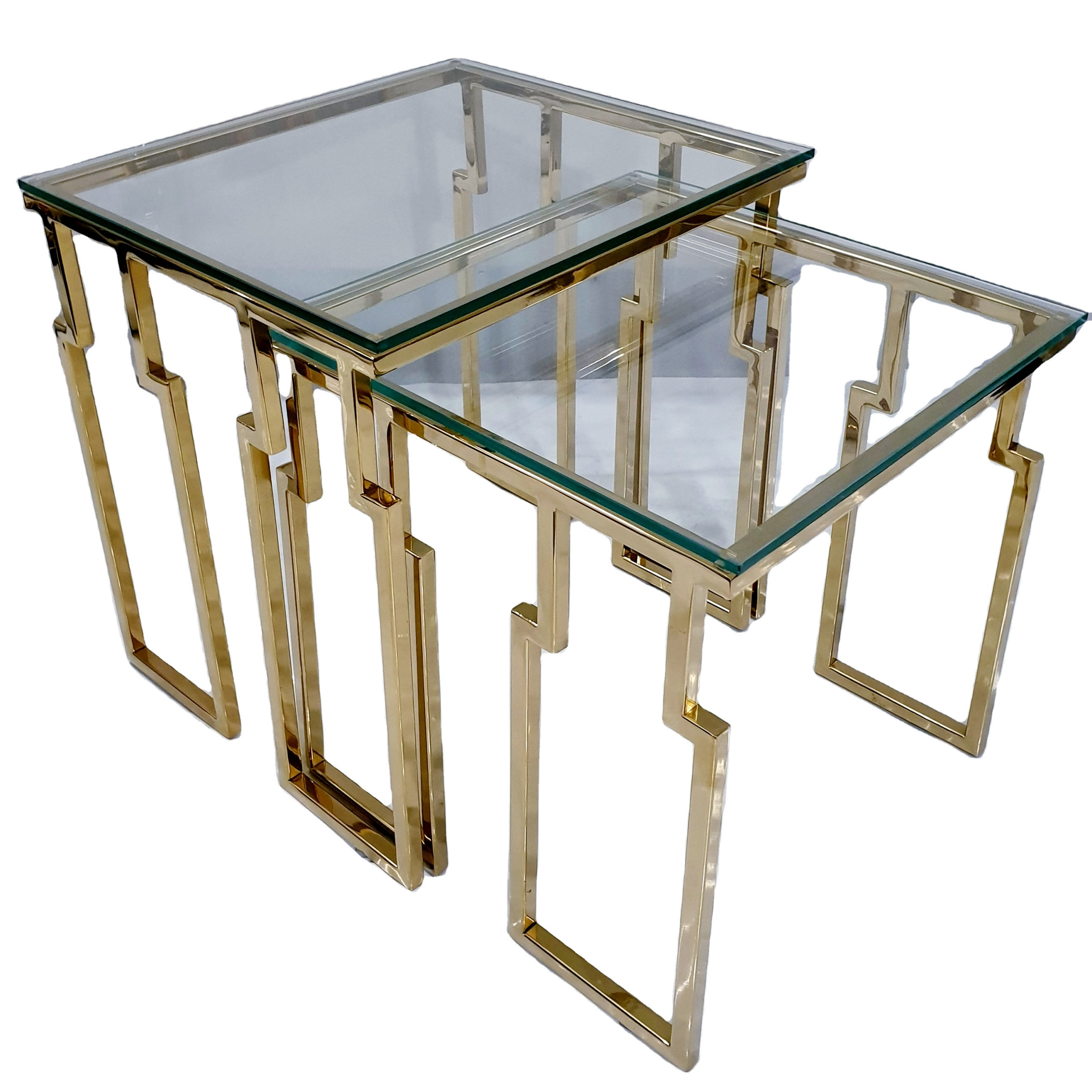 Multi Level End Table Buy Multi Purpose High Quality Gold Pvd Nested Side Table Also Used As ...