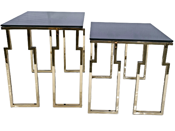 Multi Level End Table Buy Multi Purpose High Quality Gold Pvd Nested Side Table Also Used As ...