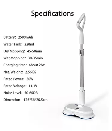 Mamibot Mopa580 Cordless Electric Mop With Water Spray and LED