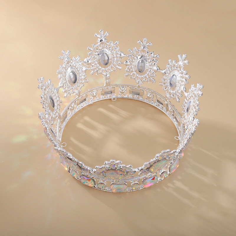 Pageant Rounds Buy New Baroque Ruby Crystal Beauty Pageant Round Crown Bride Headdress ...