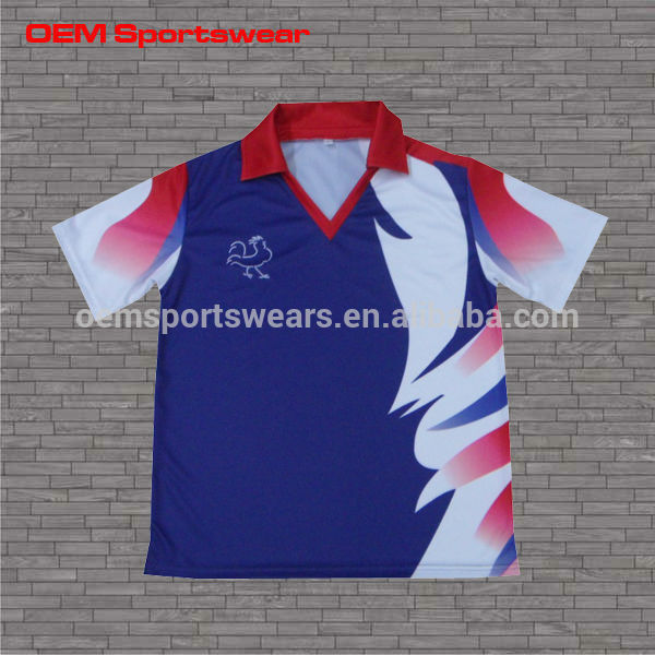 Custom Madehigh Quality Red and Blue Cricket Jersey (ELTCJI-7