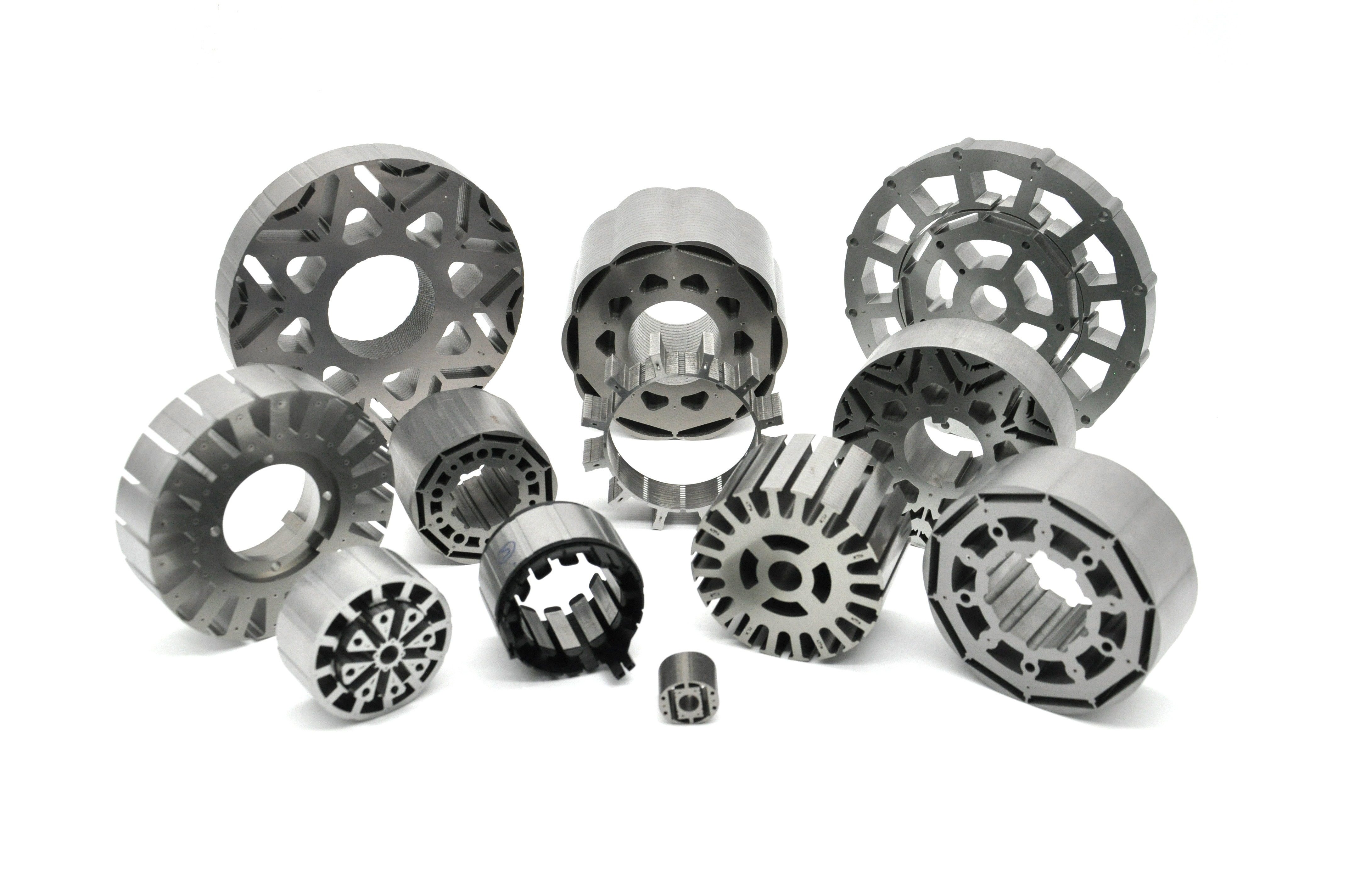 Buy Od122mm Small Inertia Hub Motor Rotor And Stator Laminated Iron ...