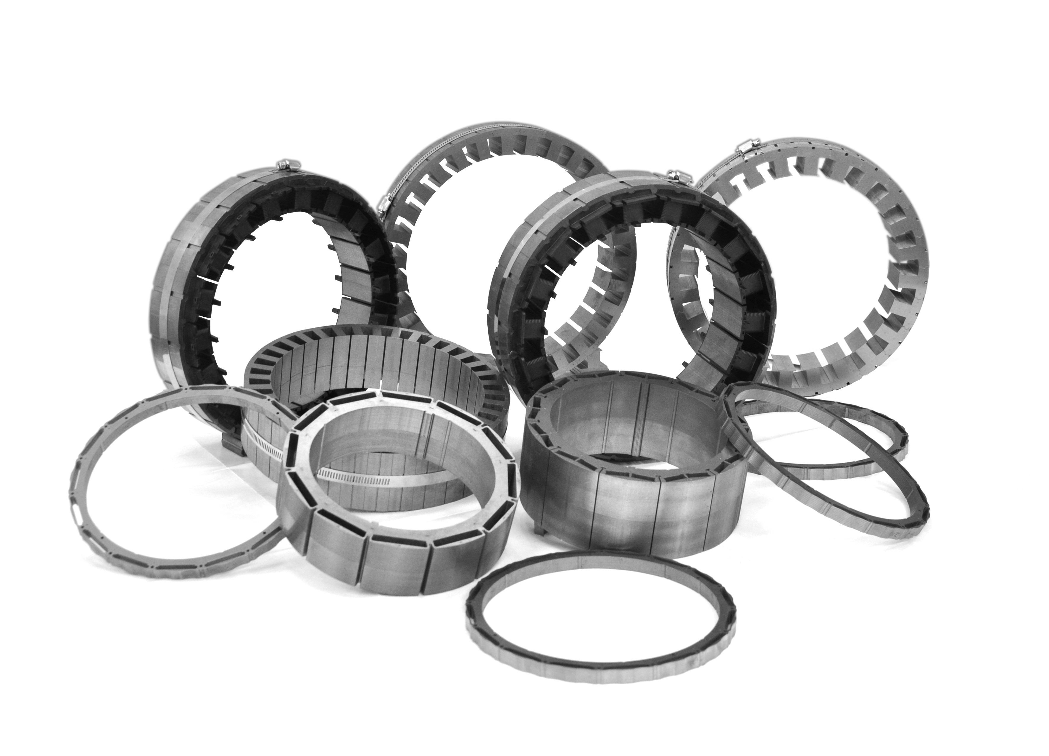 Buy Od122mm Small Inertia Hub Motor Rotor And Stator Laminated Iron ...