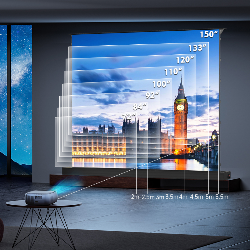 Buy Oem 92 Inch Electric Floor Rising Projector Screen 8k Hd 16:9 ...