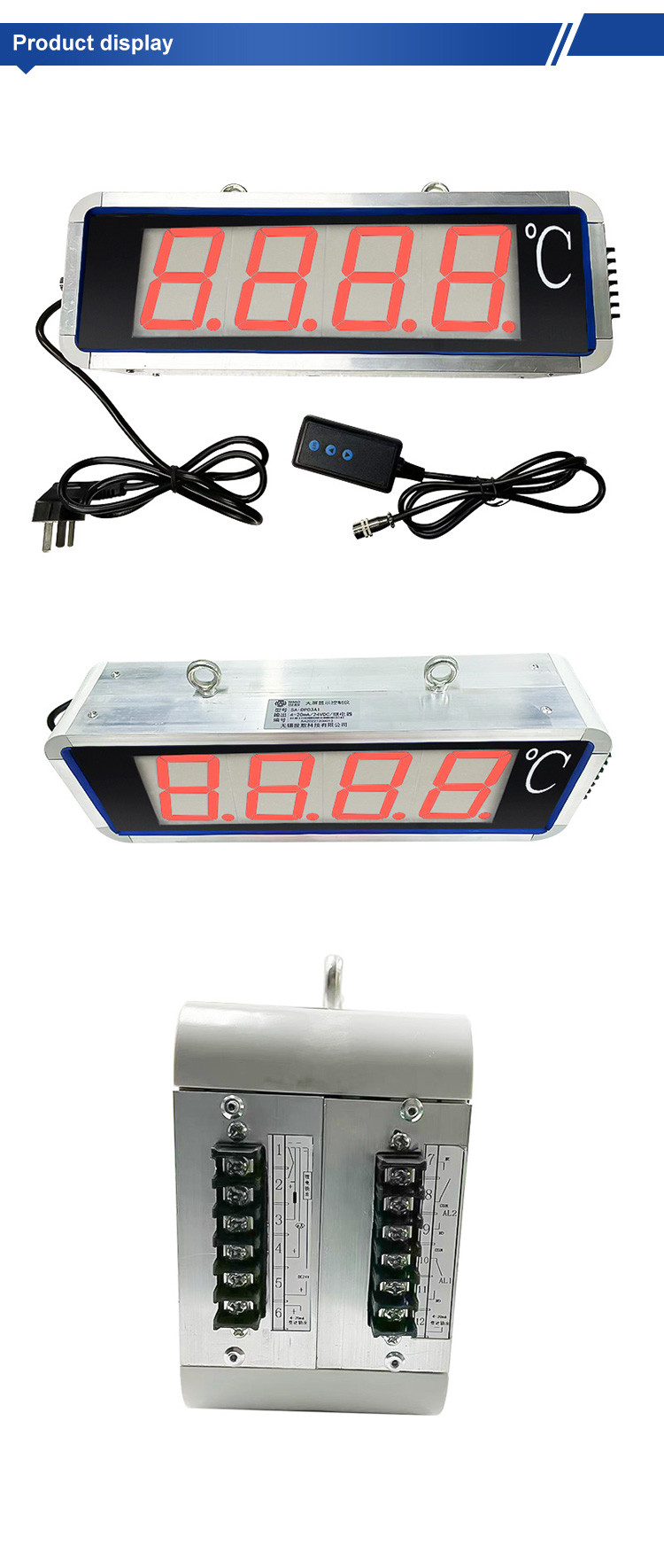 Buy Oem Service Led Screen Single Channel Temperature Display Large ...