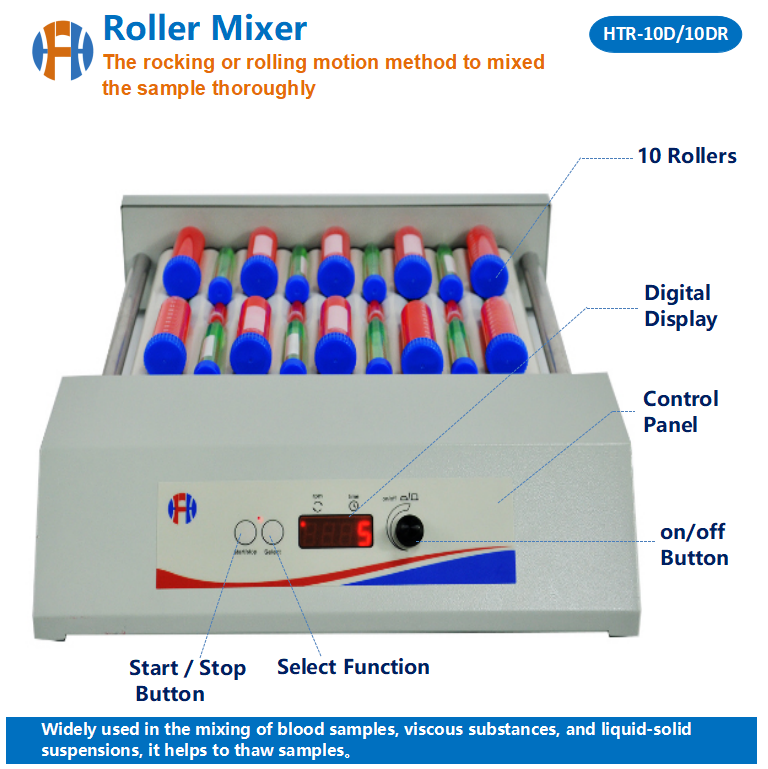 Sample Roller Buy Optical Lab Equipment Htr-10d Digital Blood Sample Mixer Tube ...