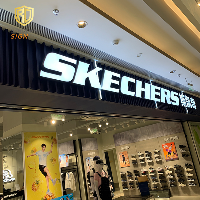 Buy Outdoor Stainless Steel Store Name Sign Board 3d Lighted Logo ...