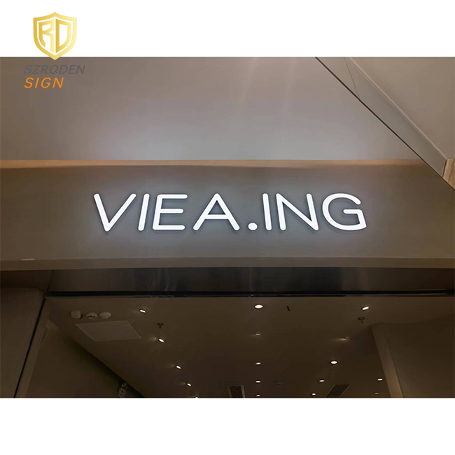 Buy Outdoor Stainless Steel Store Name Sign Board 3d Lighted Logo ...