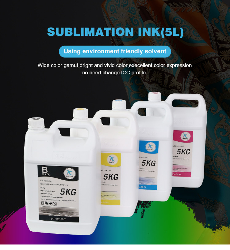 Try Ink Buy Po-try High Quality I3200 4720 Heat Transfer Printer Ink 5l ...