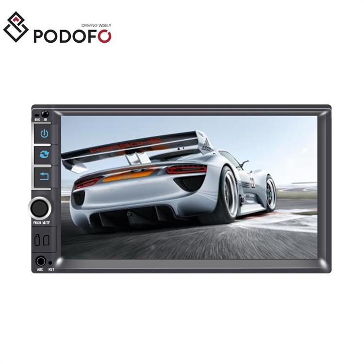 Podofo 2din car radio 2 din Car Multimedia Player 2DIN Autoradio Android  Mirrorlink 2din Car Stereo MP5 Bluetooth USB FM Camera