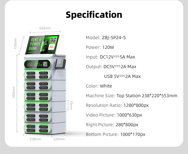 Buy Portable Cell Phone Charging Station Vending 24 Slots Rental ...