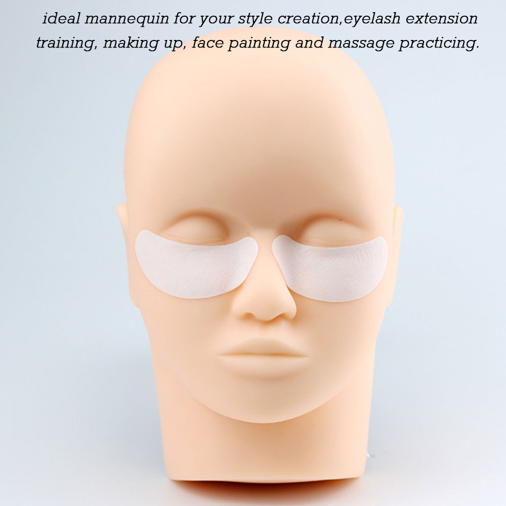 Buy Practice Tool Eyelashes Training Flat Mannequin Heads For False ...