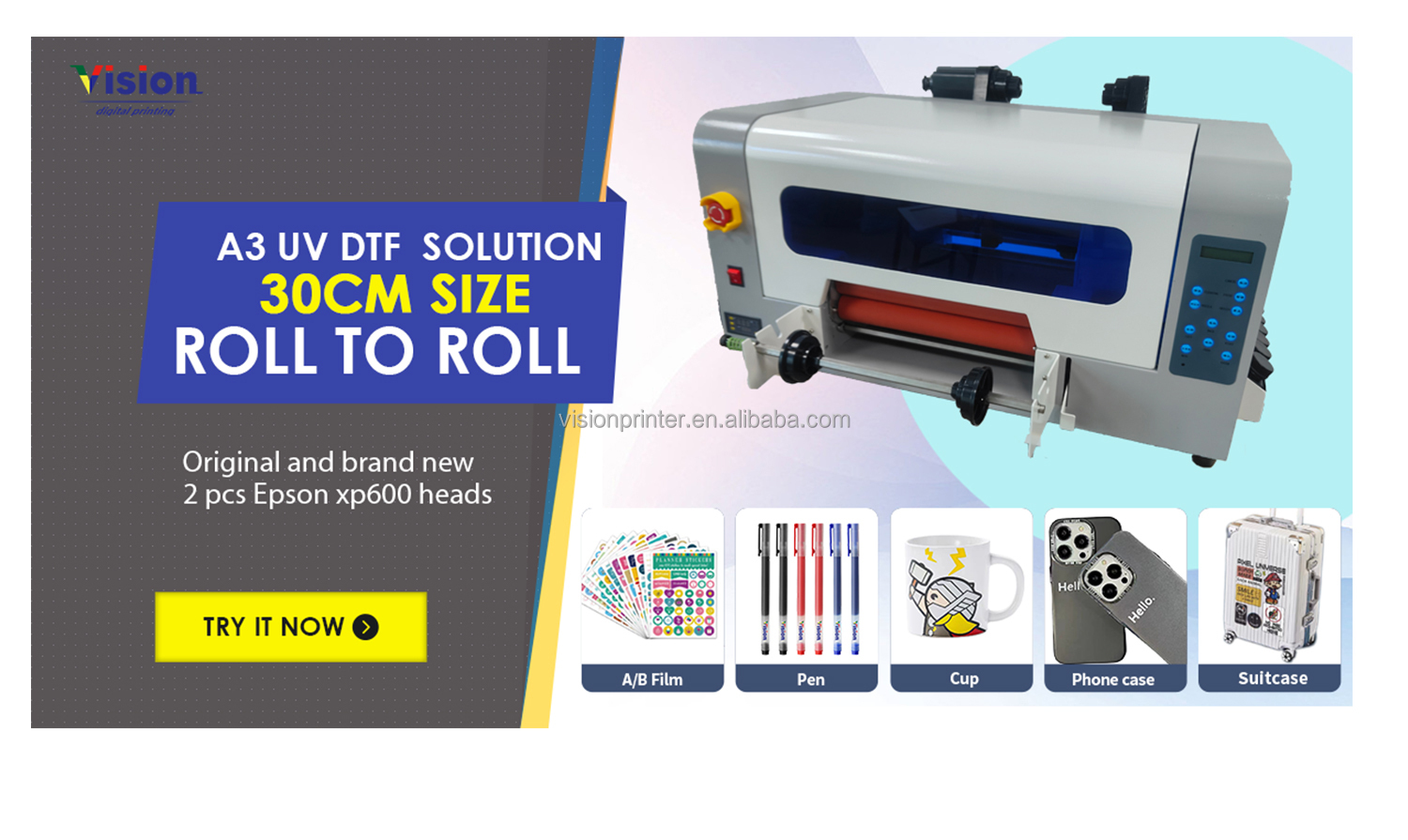 Buy Print Uv Flatbed Sticker Printer Machine For Small Business from ...