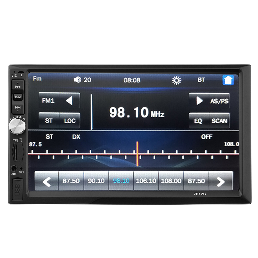 2 Din Car Radio 7quot; Touch Screen Car Stereo Autoradio Multimedia Video  Player Auto Audio Mp5 Bluetooth Usb Tf Fm Receiver