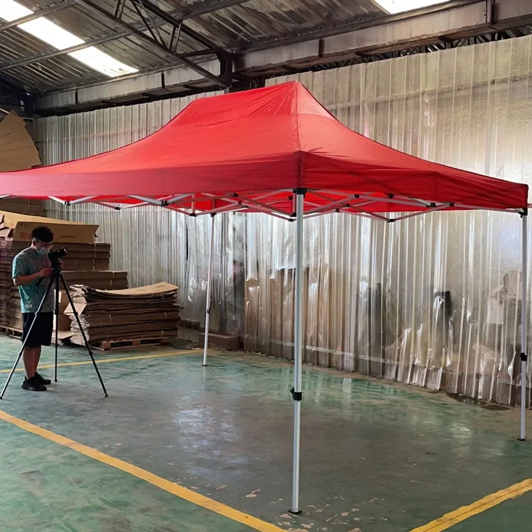 Gazebo Tent red size 2x2 meters portable and foldable pop-up