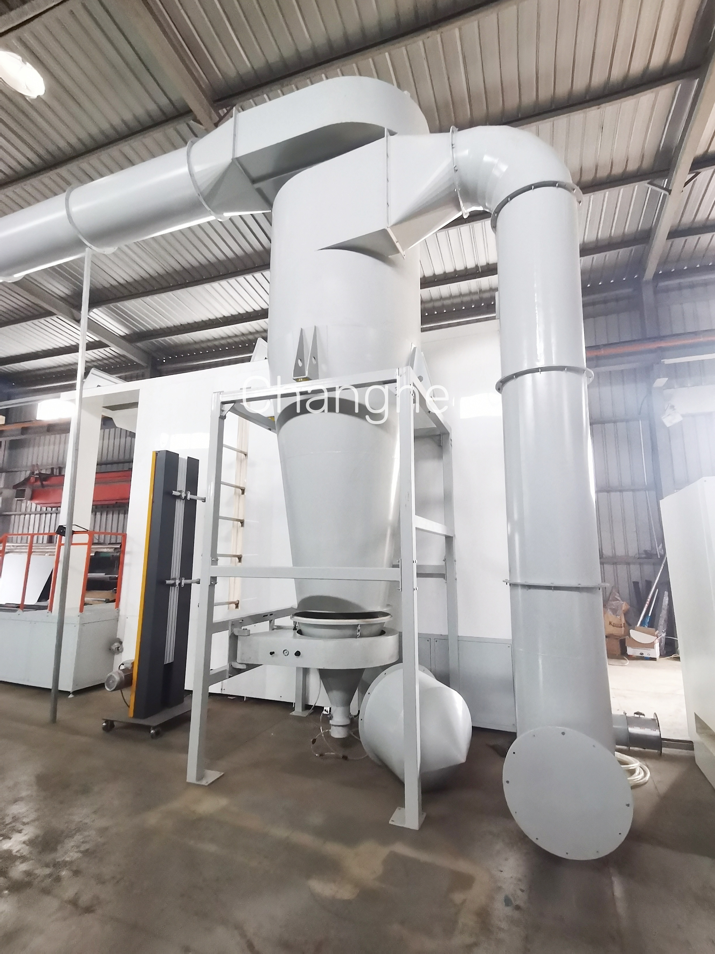 Recovery Over Sprayed Powder Buy Quick Color Change Pp Material Automatic Spray Painting Booth Multi ...