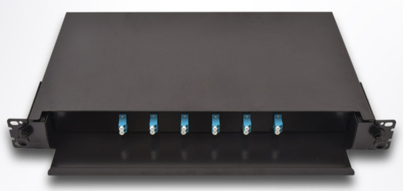 Buy Rack Mount Patch Panel Sliding 6 Ports 19 Inch 12 Core Loaded Fiber ...