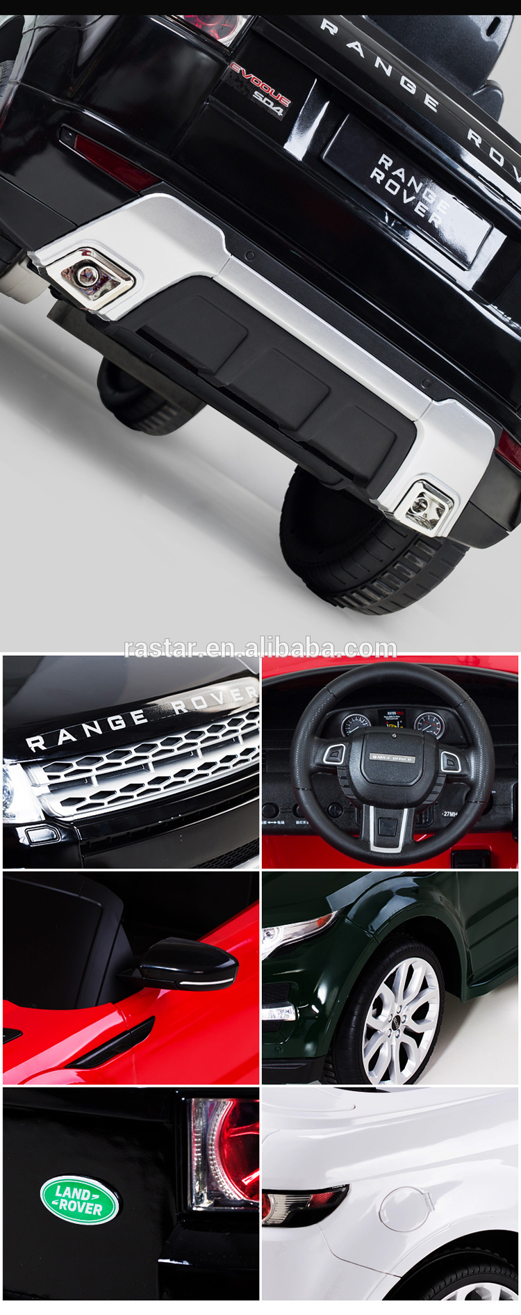 Buy Rastarprice Range Rover Go Kart Children Electric Ride On Car from ...