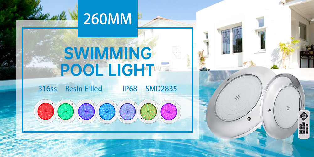 Buy Resisn Filled Wall Mounted Swimming Pool Led Light 35w 12v Ip68 ...