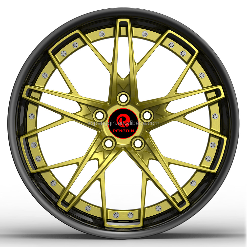 Customized Rim Buy Rines Rims Custom Aluminum Passenger Car Forged Black And Red 3 ...