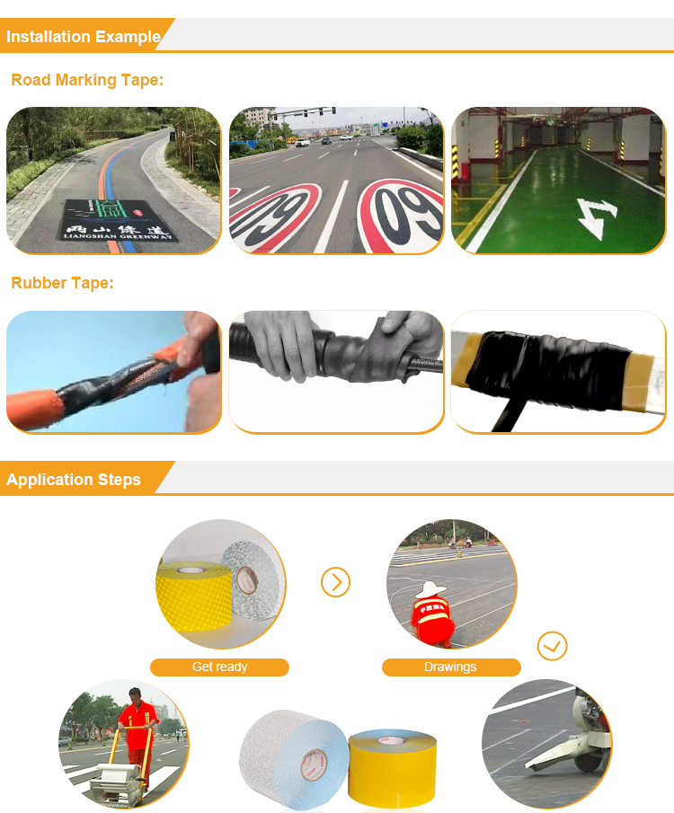 Buy Road Marking Guide Line Tape from Hebei Sinotape International Tape ...