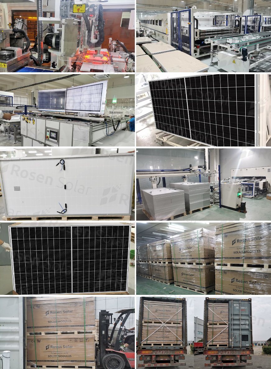 Buy Rosen High Power Jinko Trina Ja Canadian A Grade Solar Cell Panel ...