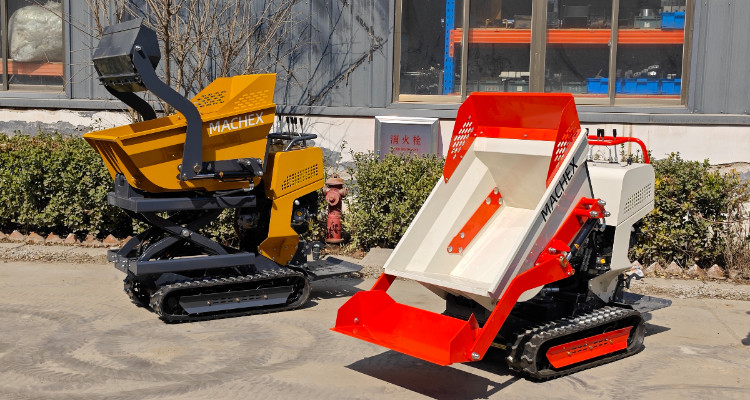 Buy Rubber Track Self Loading Bucket Crawler 500kg 1000kg Tracked Mini ...