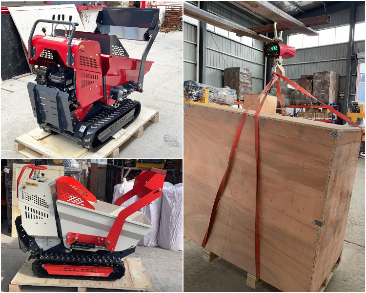 Buy Rubber Track Self Loading Bucket Crawler 500kg 1000kg Tracked Mini ...