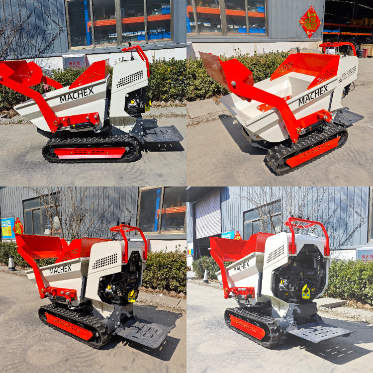 Buy Rubber Track Self Loading Bucket Crawler 500kg 1000kg Tracked Mini ...