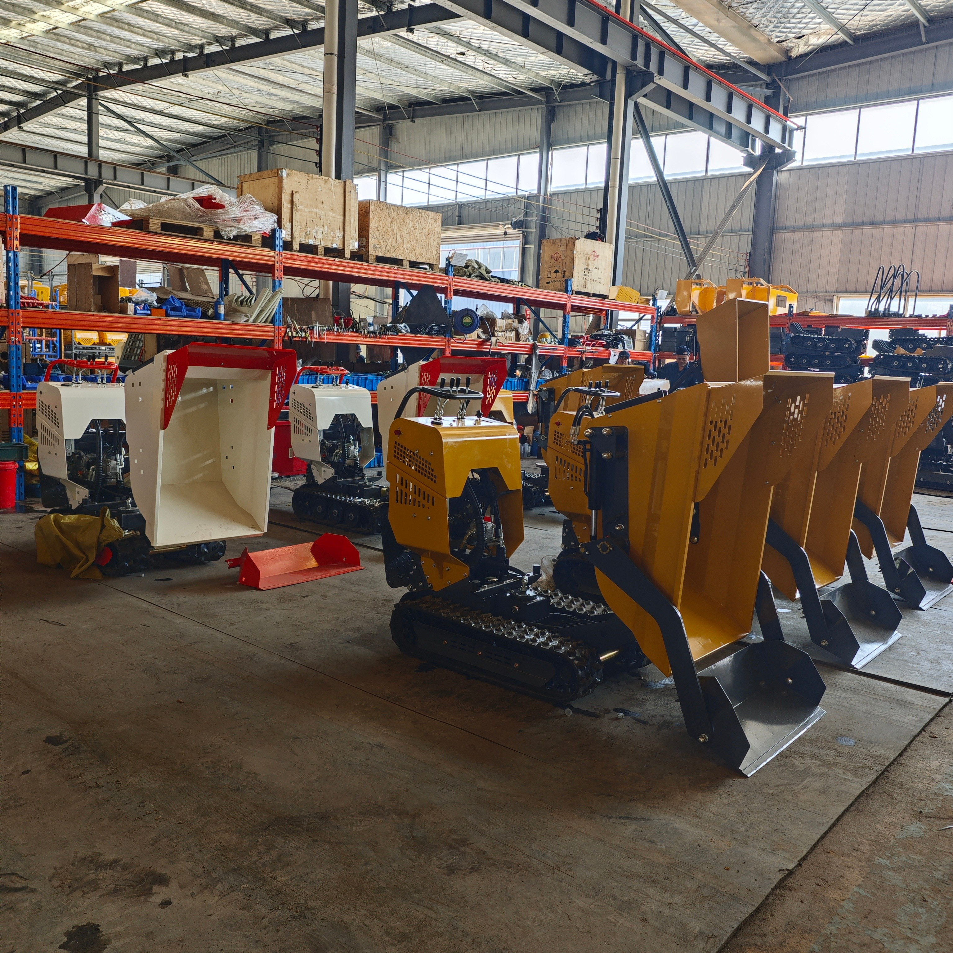 Buy Rubber Track Self Loading Bucket Crawler 500kg 1000kg Tracked Mini ...