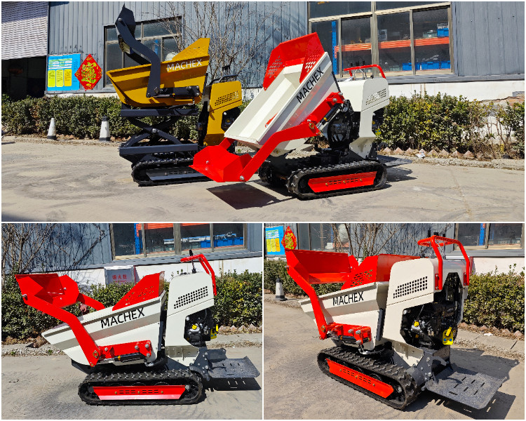 Buy Rubber Track Self Loading Bucket Crawler 500kg 1000kg Tracked Mini ...