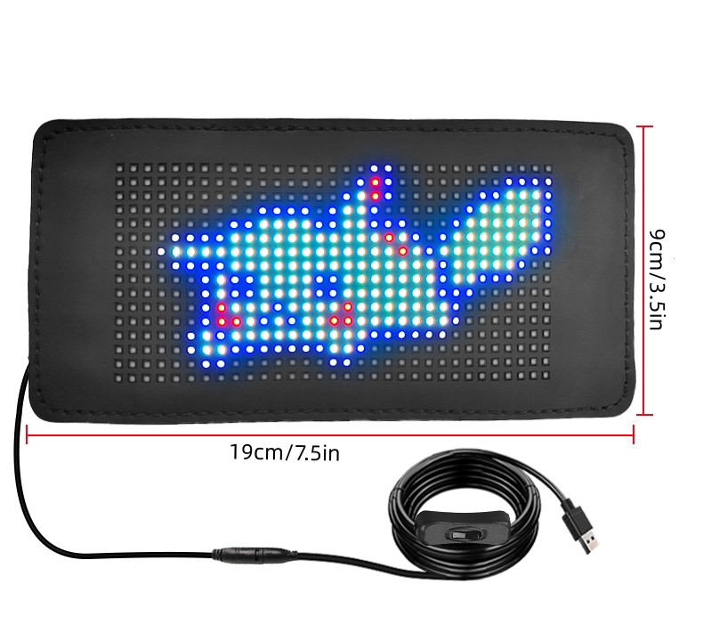 Buy S1632 Rgb Flexible Led Screen Usb Smart App Control Scrolling Sign ...
