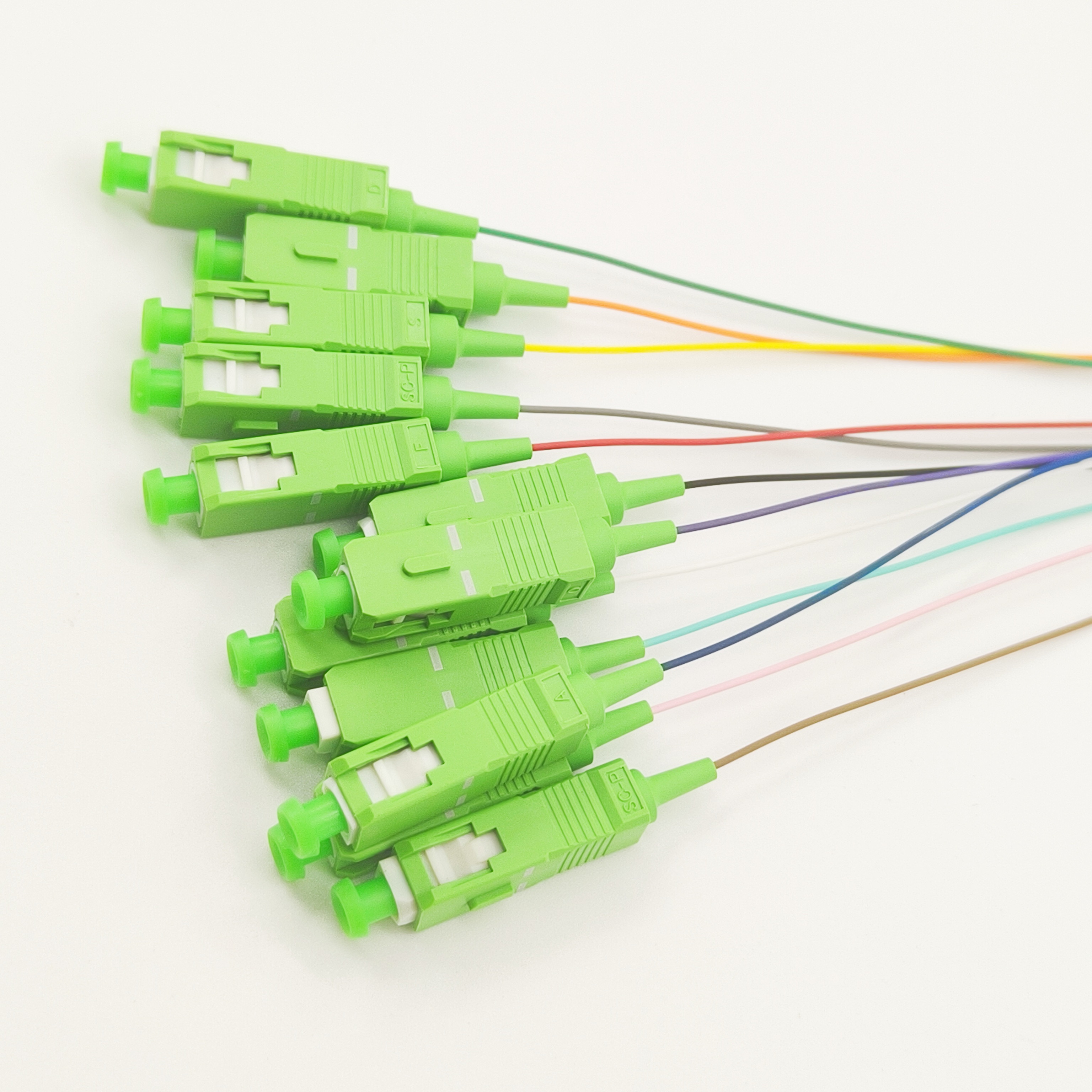 Buy Sc Apc 12 Fibers Single Mode 0.9mm Color-coded Sc Apc 12 Fibers Os2 ...