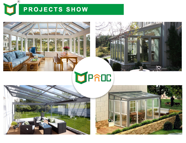 Buy Shanghai Prefab Veranda Aluminum Frame Garden Glass Green Houses ...