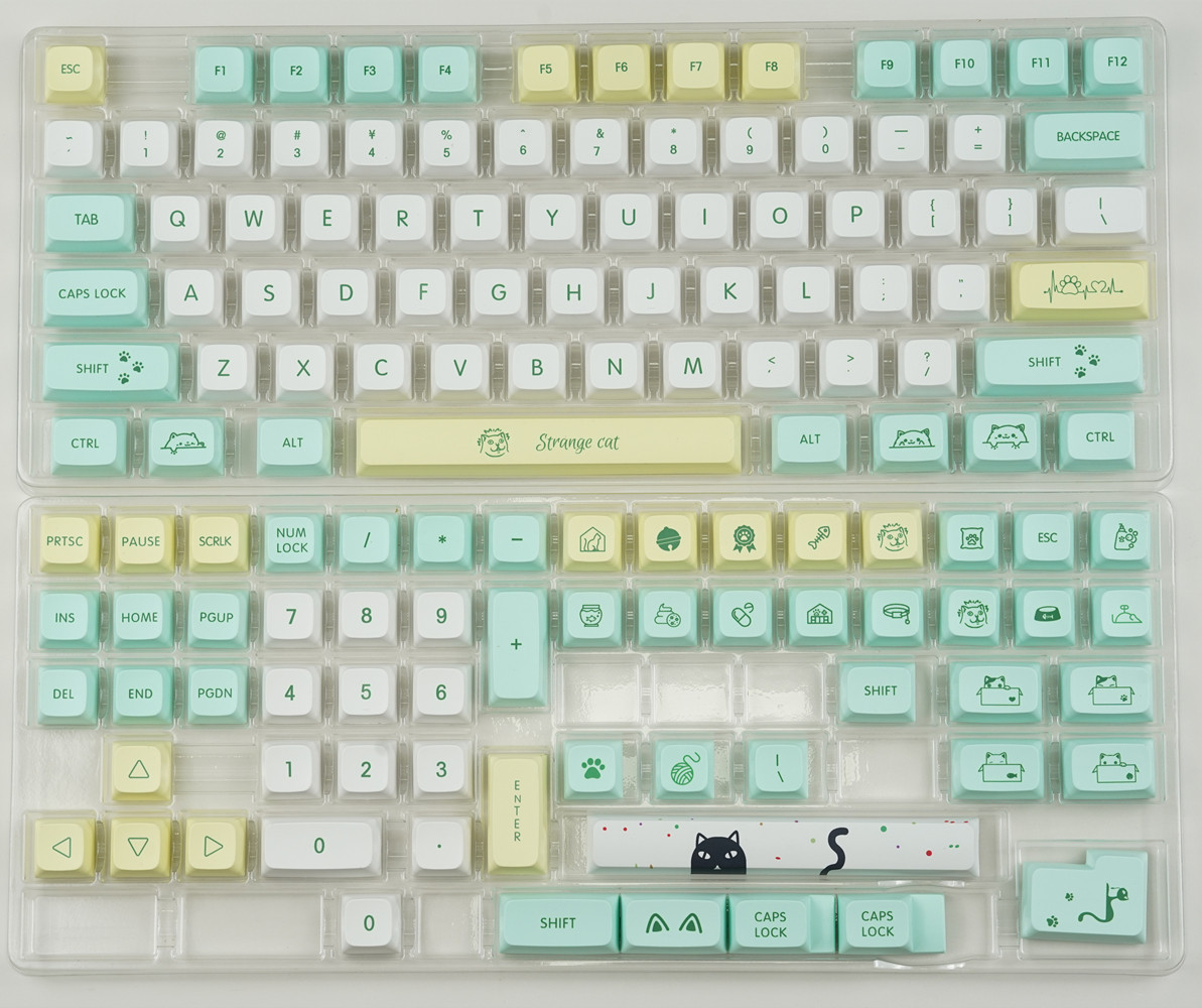 Buy Simple Pbt Keycaps 133 Keys Xda Profile Sublimation Cute Keys ...