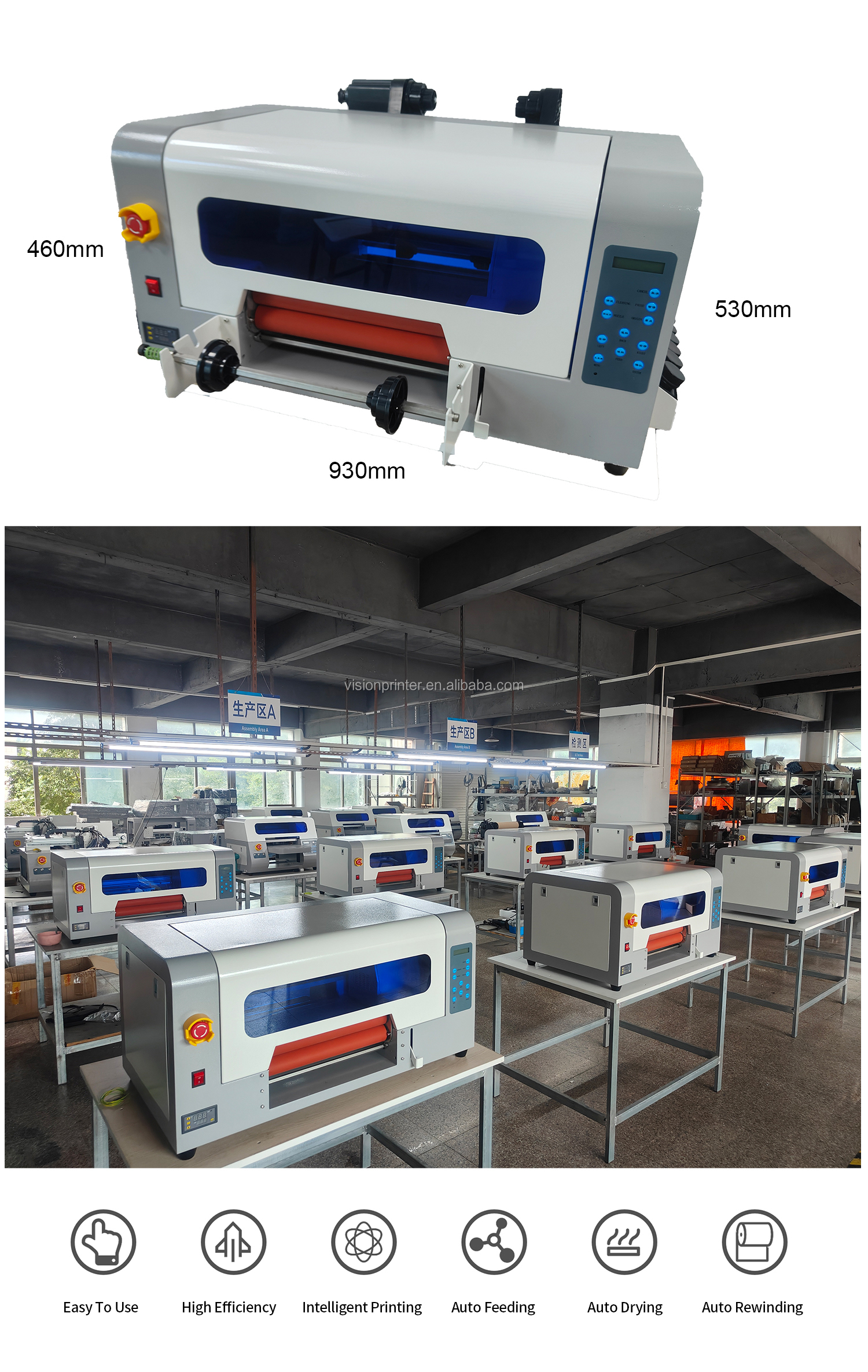 Buy Small A3 Uv Printer All In One 30cm Digital Uv Dtf Printer Film ...