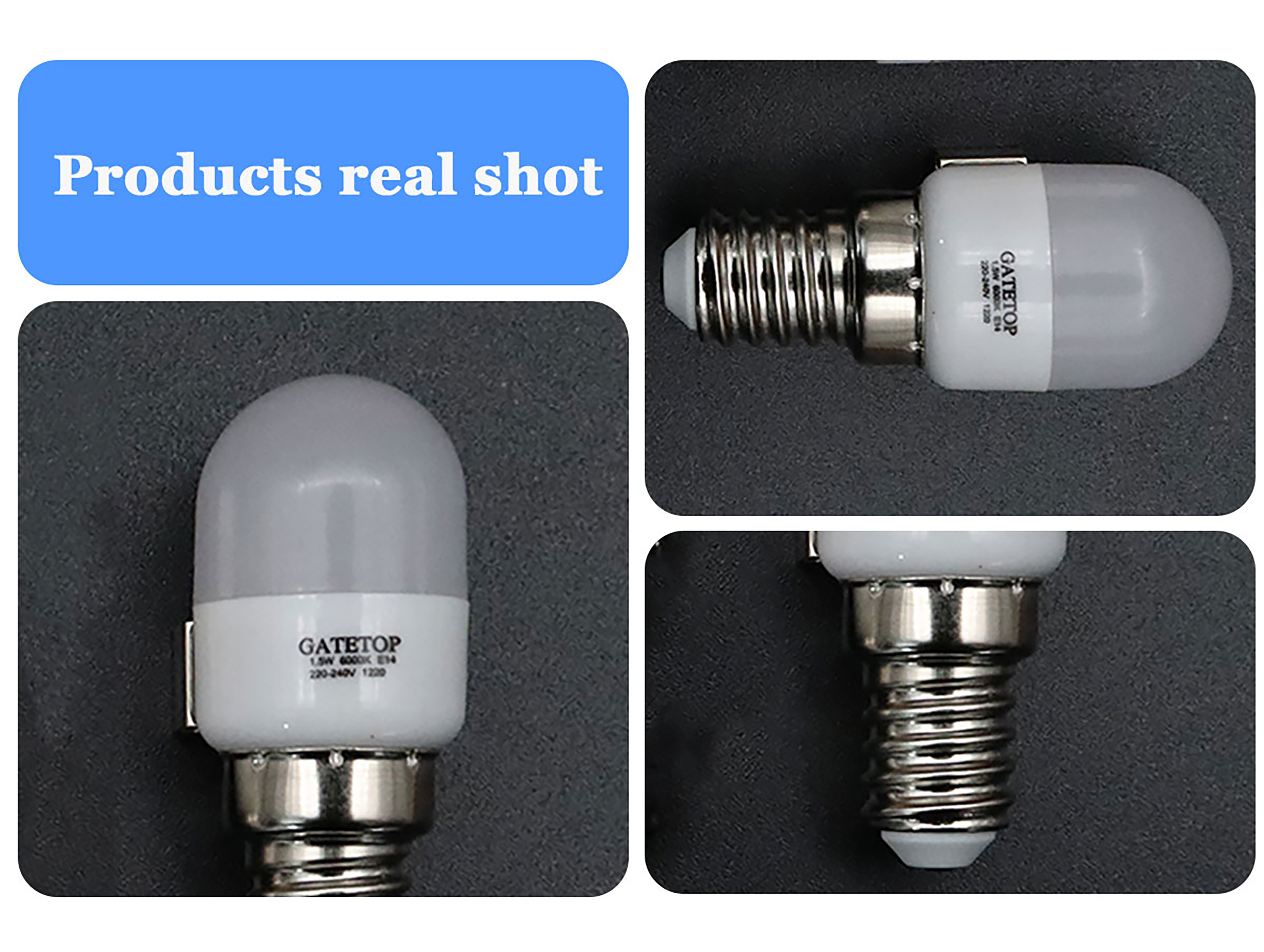 Buy Small Screw Base Milk White Cover Led Mini Refrigerator Light Bulb ...