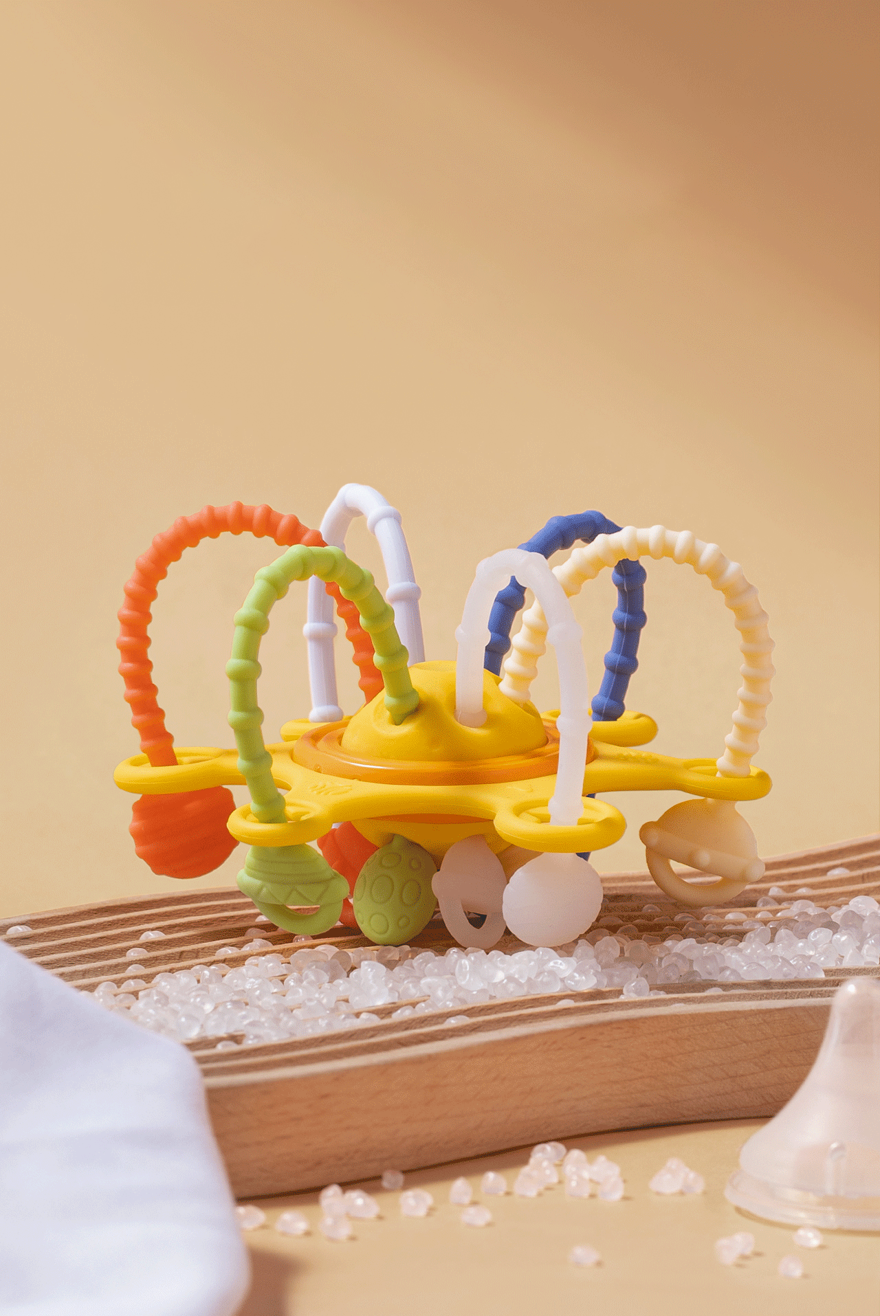 Buy Soft Silicone Pull String Toys Sensory Montessori Manhattan Ball ...