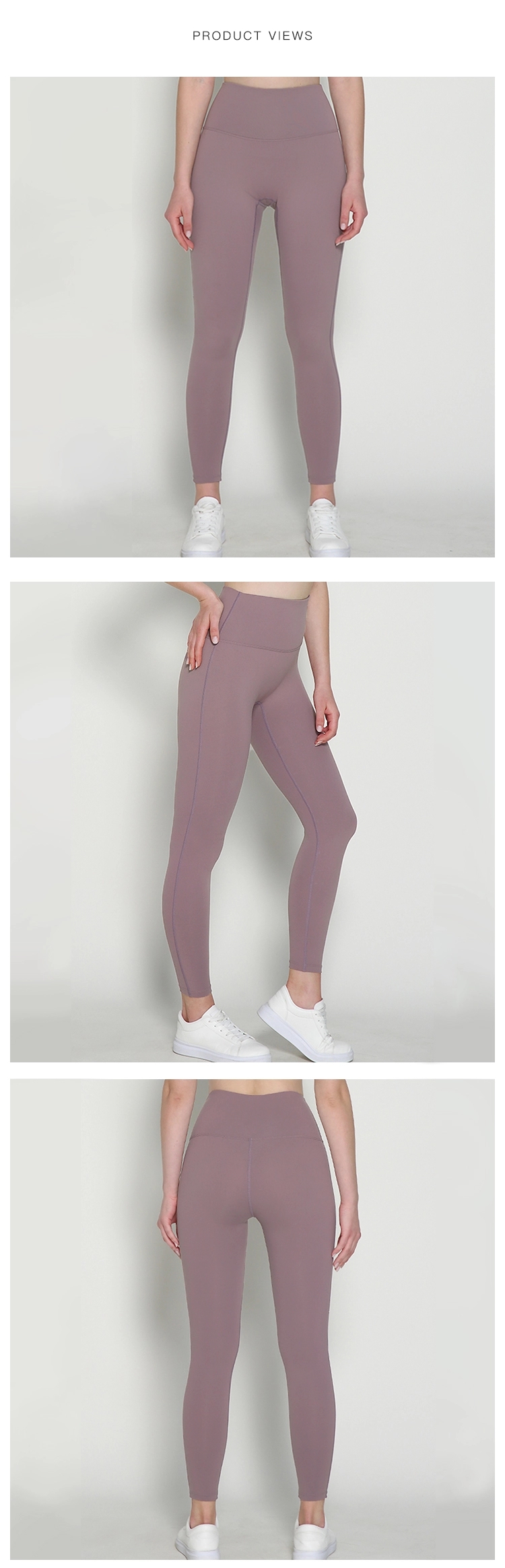 Buy Soft Yoga Leggings Seamless Solid Color High Elastic Sportswear No  Camel Toe Spandex Tight Workout Leggings For Ladies from Shantou Yili  Hengfeng Weaving Co., Ltd., China