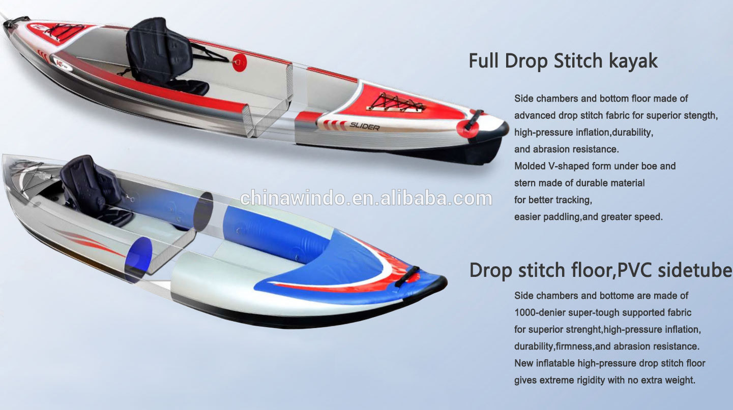 Buy Stock 470cm Double Seats 2 Person Tandem Watercraft Fishing Pedal Canoe  Rowing Boat Inflatable Kayak Drop Stitch from Henan Windo Industry Co.,  Ltd., China