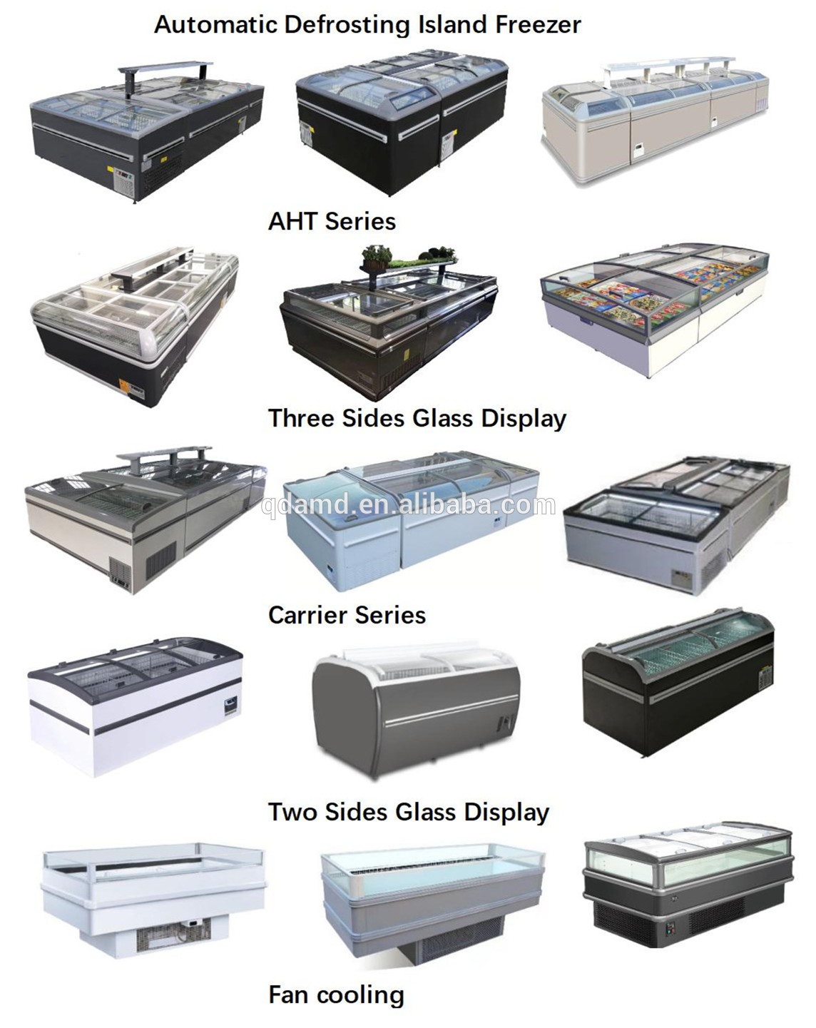 Buy Supermarket Display Freezer Commercial Refrigerator Freezer For