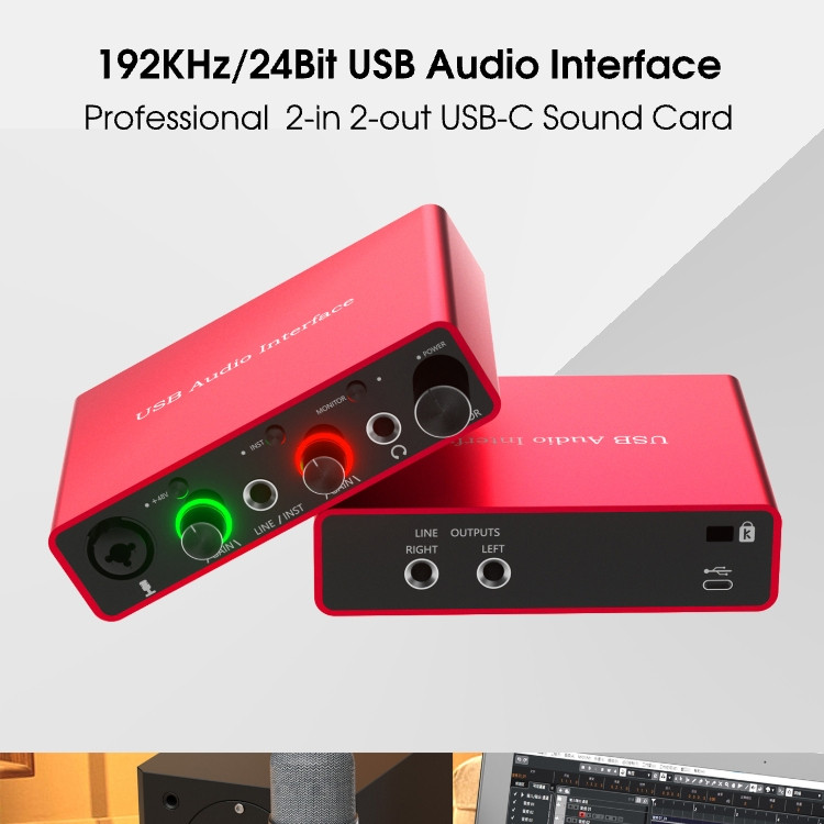 Interfaccia Audio USB BOMGE SOLO - 32bit/192kHz, Alimentazione Phantom 48V, Per Registrazione - Foto 11